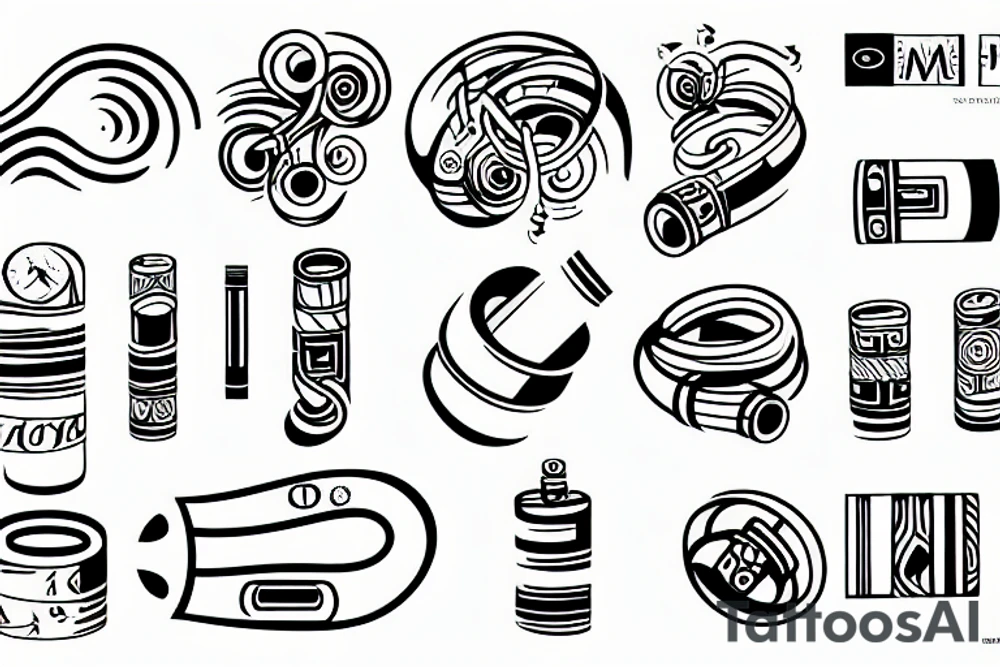 flow tube pipeline tattoo idea