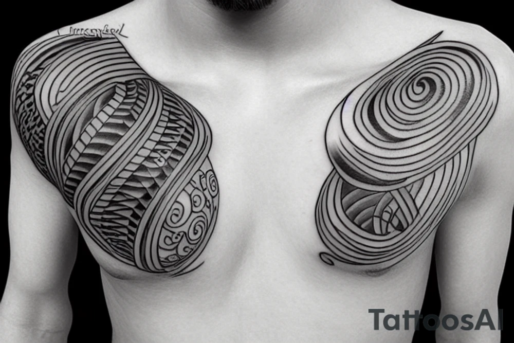 flow tube pipeline tattoo idea