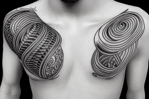 flow tube pipeline tattoo idea