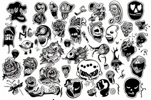 pain and panic tattoo idea