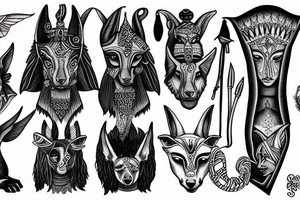 Anubis tattoo idea