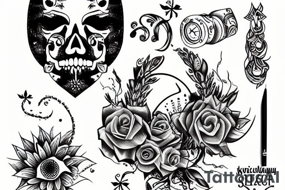 Сова в лесу tattoo idea