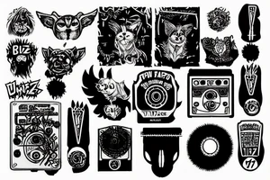 fuzz war pedal tattoo idea