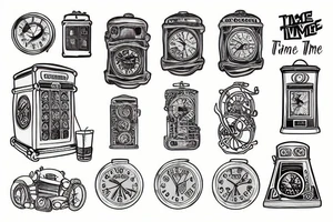 A time machine tattoo idea