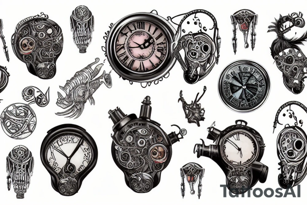 A time machine tattoo idea