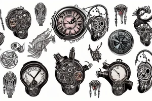 A time machine tattoo idea