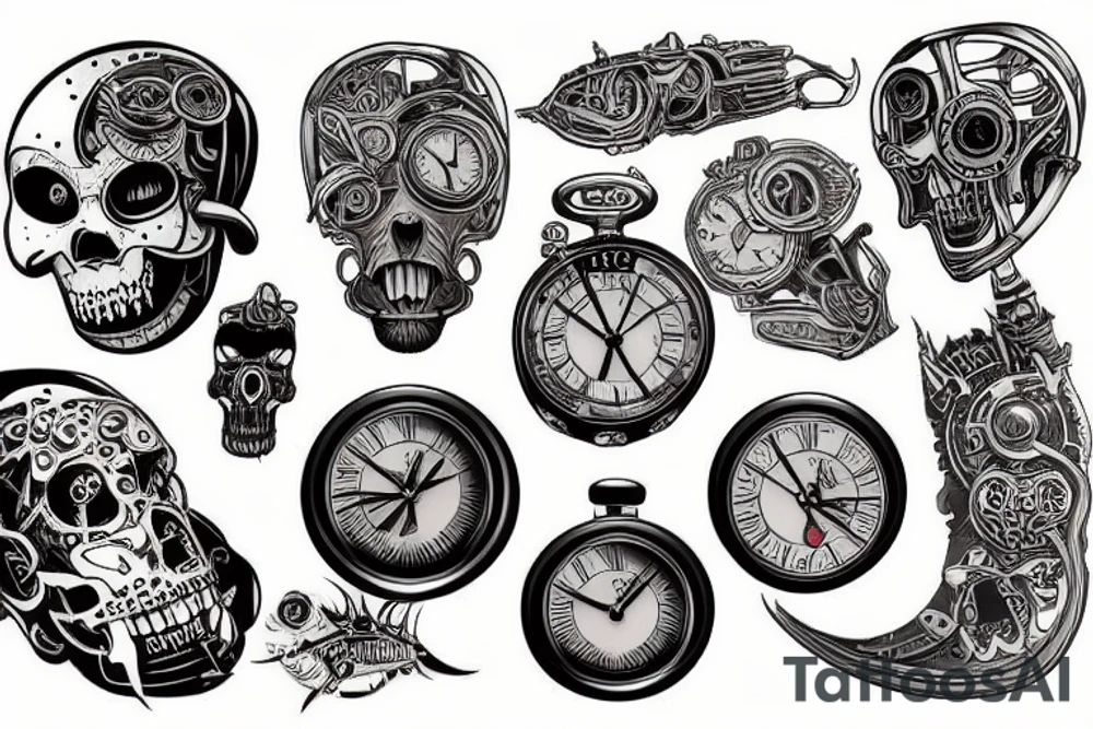 A time machine tattoo idea