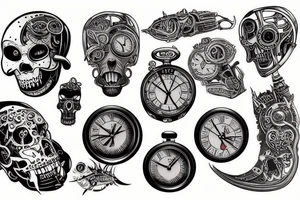 A time machine tattoo idea