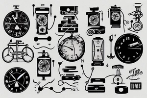A time machine tattoo idea
