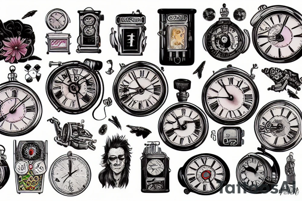 A time machine tattoo idea