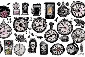 A time machine tattoo idea