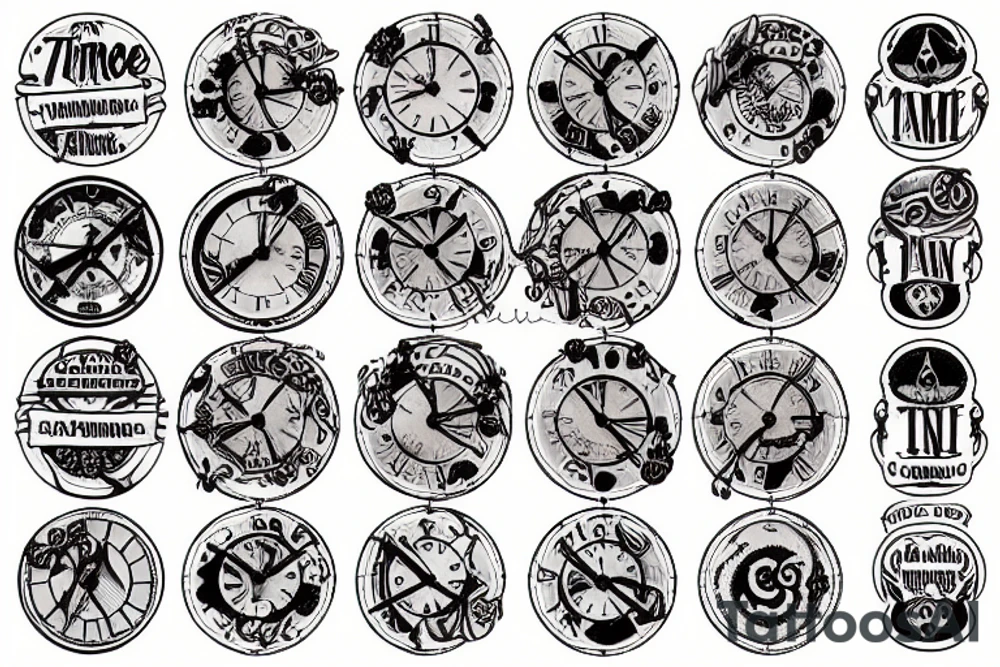 A time machine tattoo idea