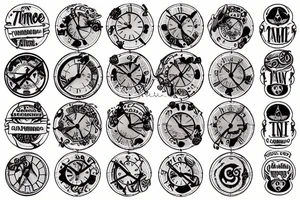 A time machine tattoo idea