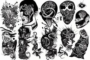 Digital, Glitchy tattoo idea