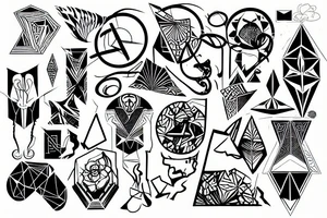 Digital, Glitchy tattoo idea