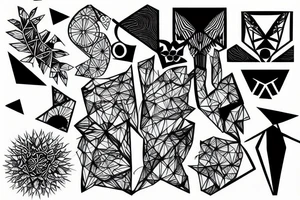 Digital, Glitchy tattoo idea