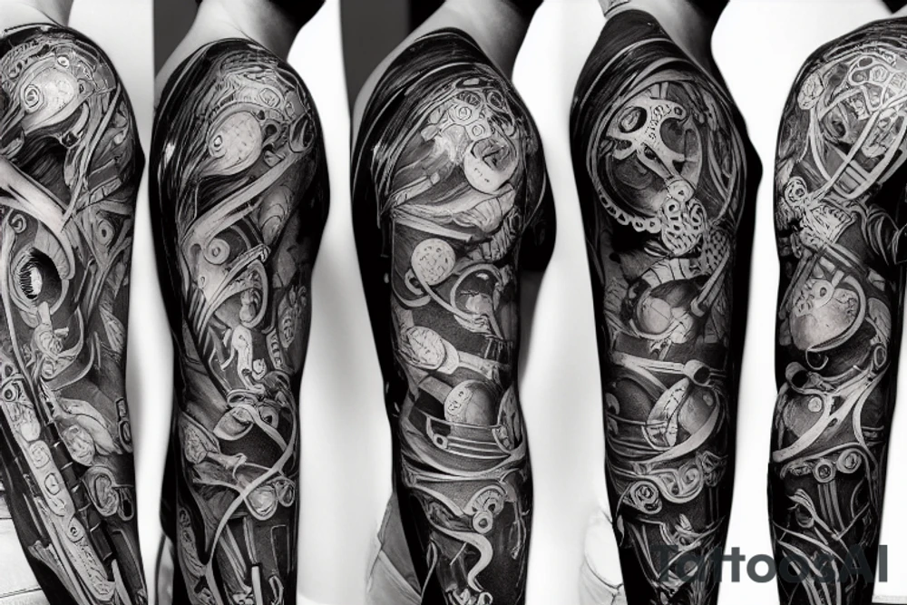 biomechanical negur like tattoo tattoo idea