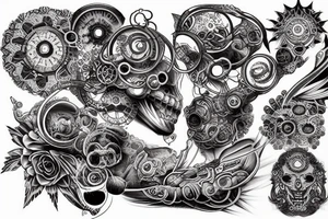 biomechanical negur like tattoo tattoo idea