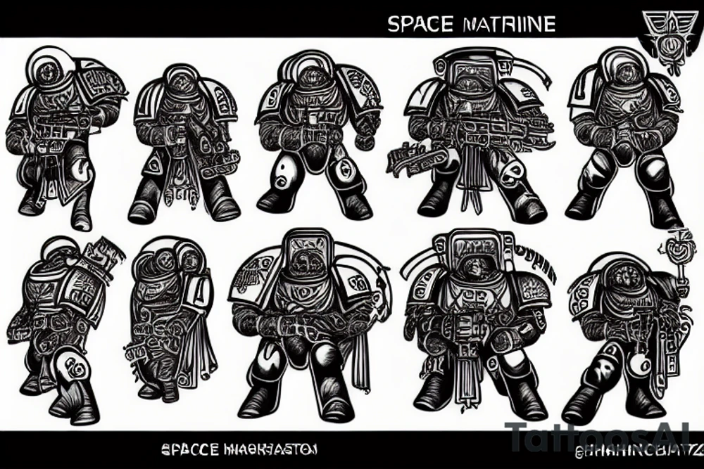 space marine tattoo idea