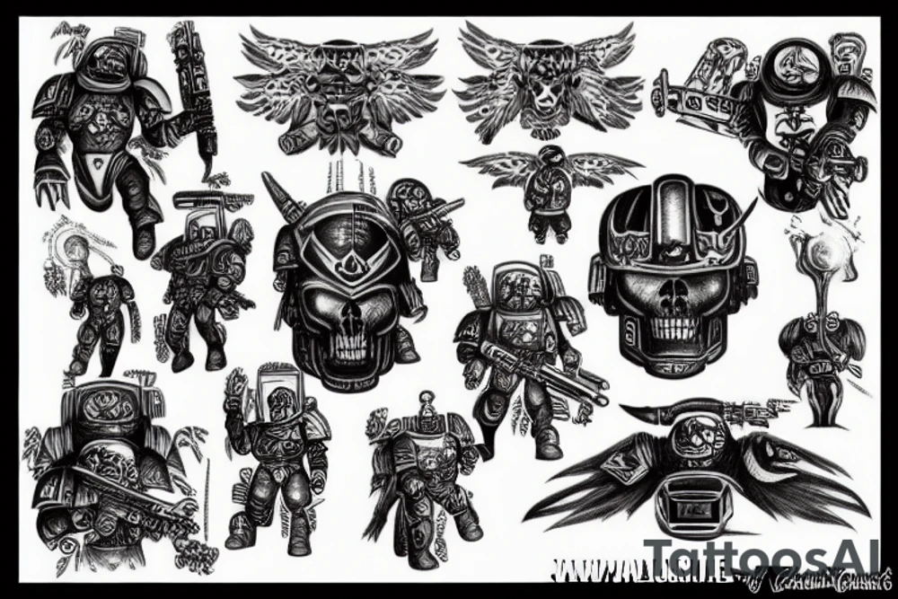 space marine tattoo idea