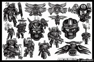 space marine tattoo idea