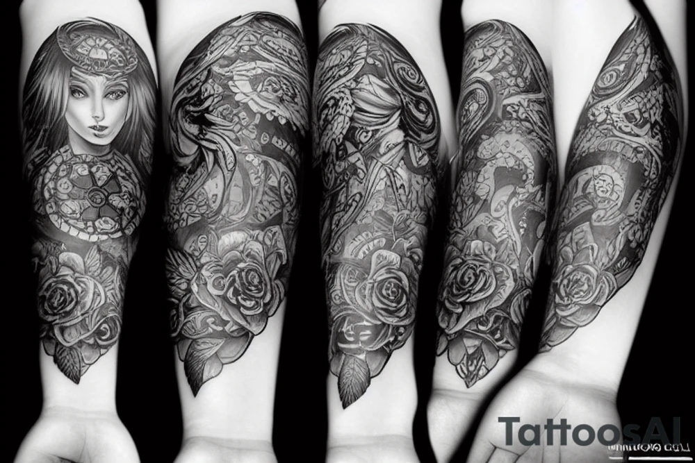 Дракон  летающий в небе tattoo idea