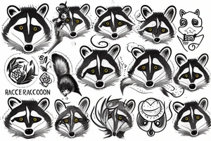 Racoon tattoo idea