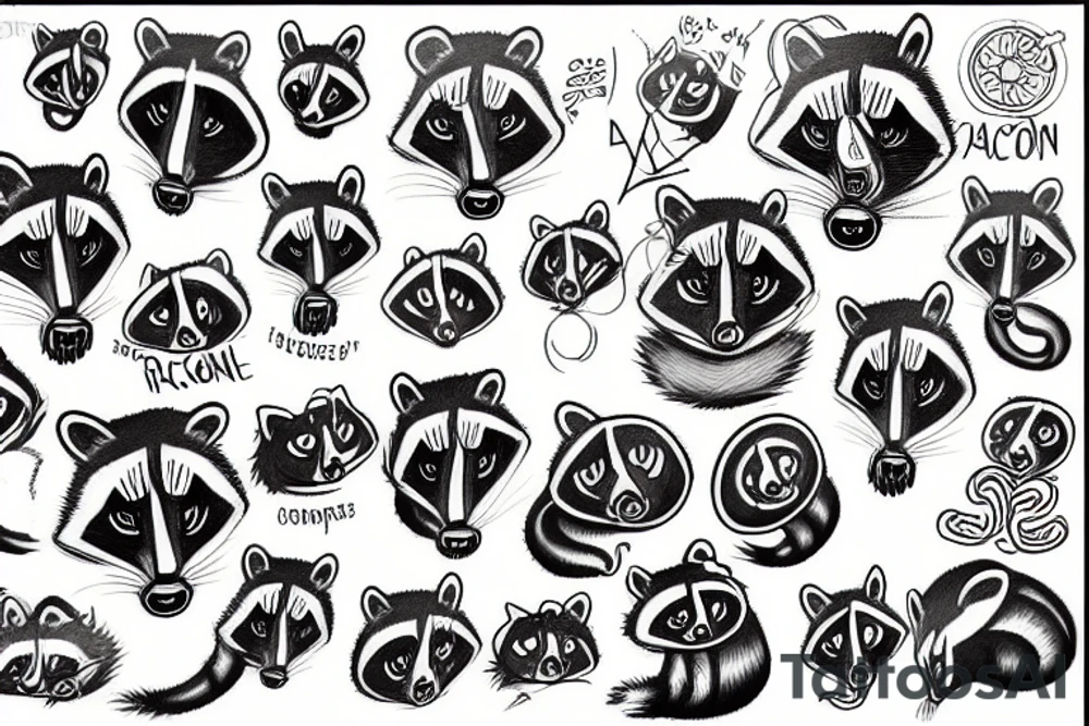 Racoon tattoo idea