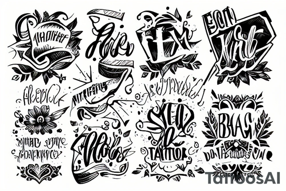 Text tattoo idea