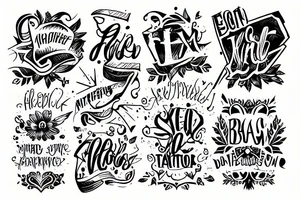 Text tattoo idea