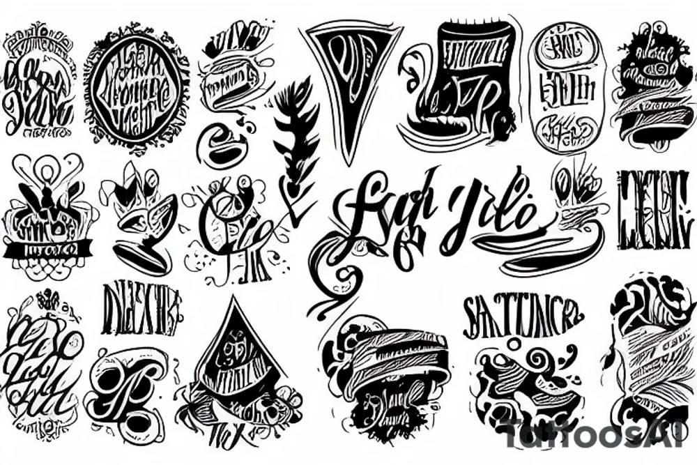 Text tattoo idea
