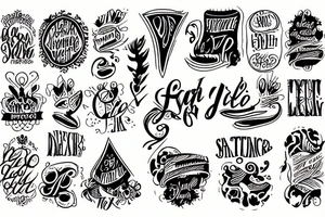 Text tattoo idea