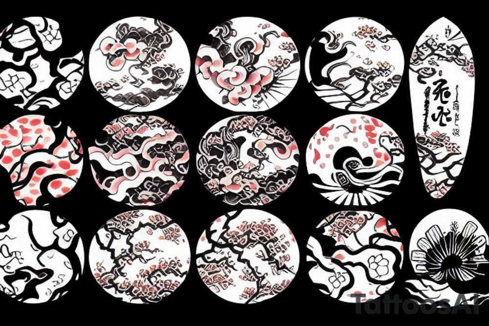 traditional japanese art tattoo idea