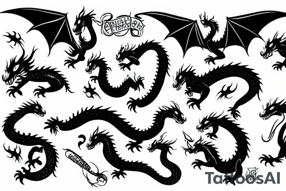 dragon tattoo idea