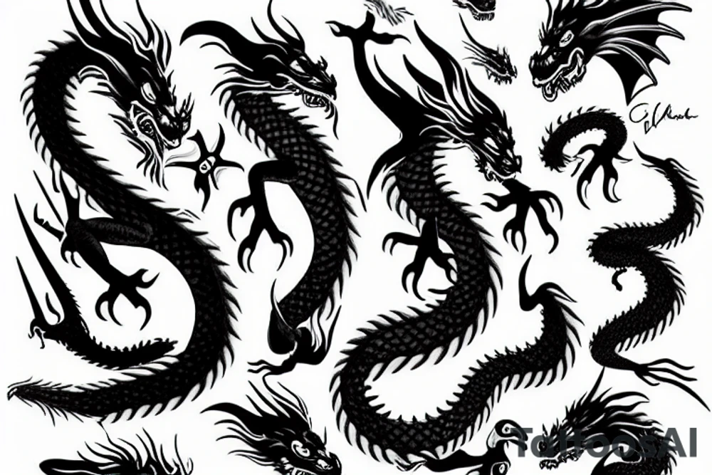 dragon tattoo idea