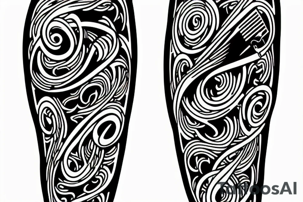 Religious jogging music piano tattoo idea