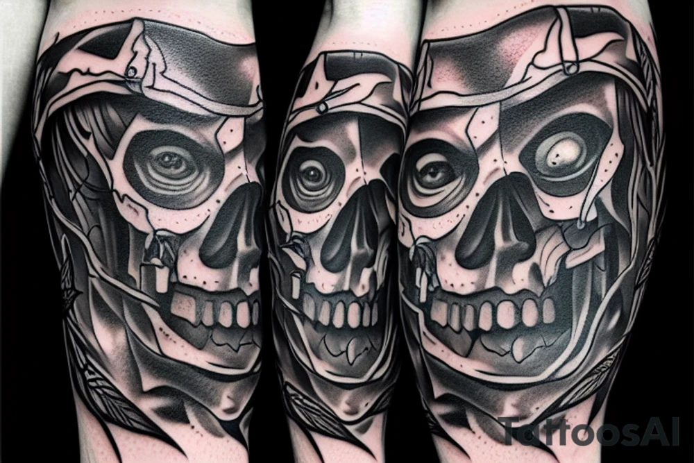 vine, blood, daggers tattoo idea