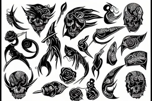 blood, daggers tattoo idea