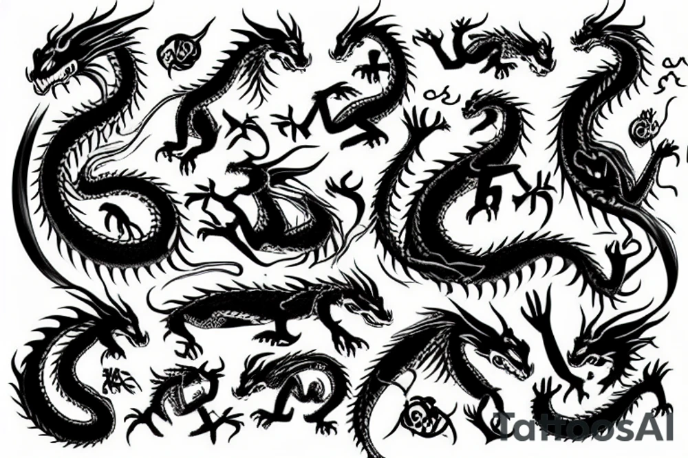 Dragon tattoo idea