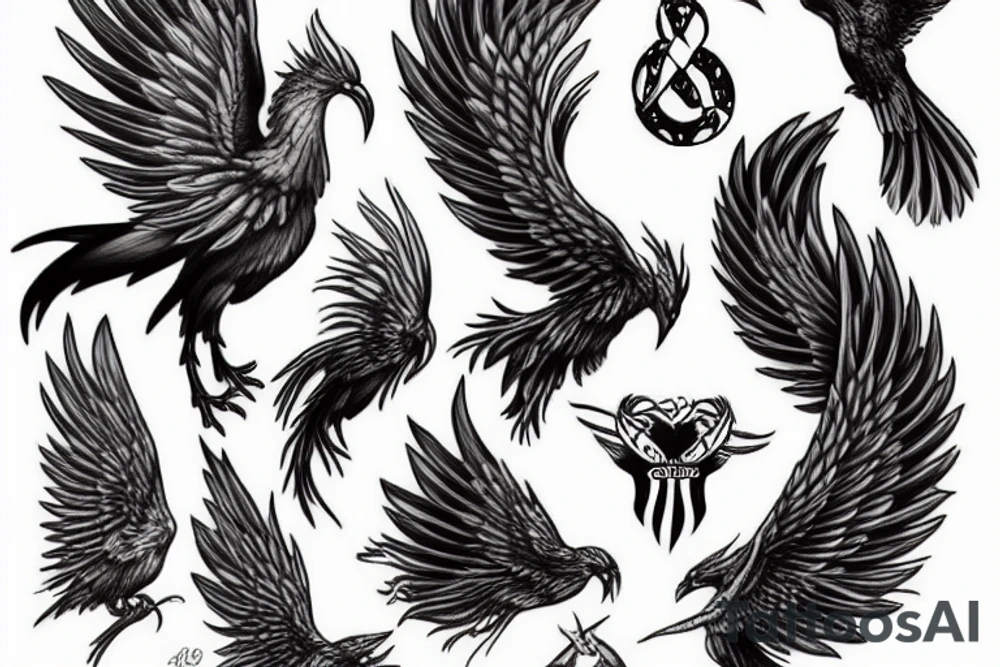 Phoenix tattoo idea