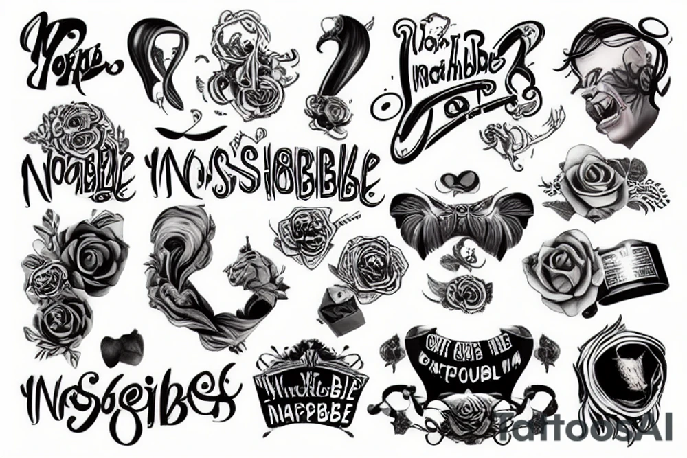 Nothing is impossible tattoo idea