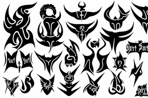 satan cult tattoo idea
