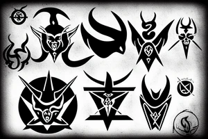 satan cult tattoo idea