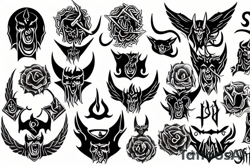 satan cult tattoo idea