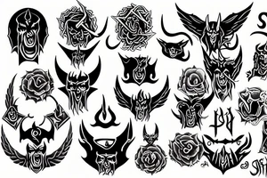 satan cult tattoo idea