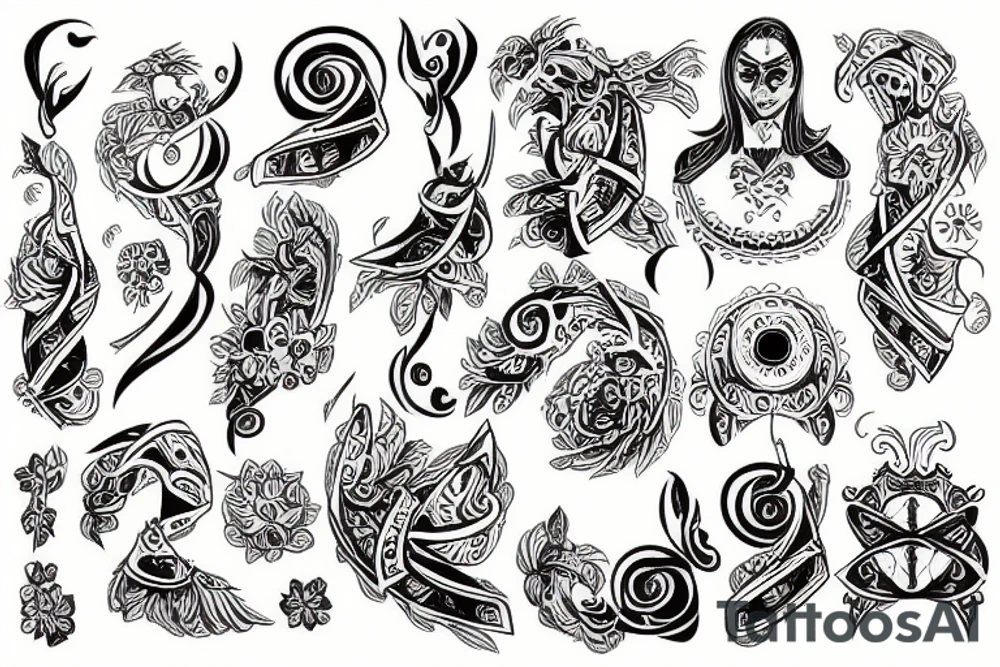 Ukrainian trizub tattoo idea