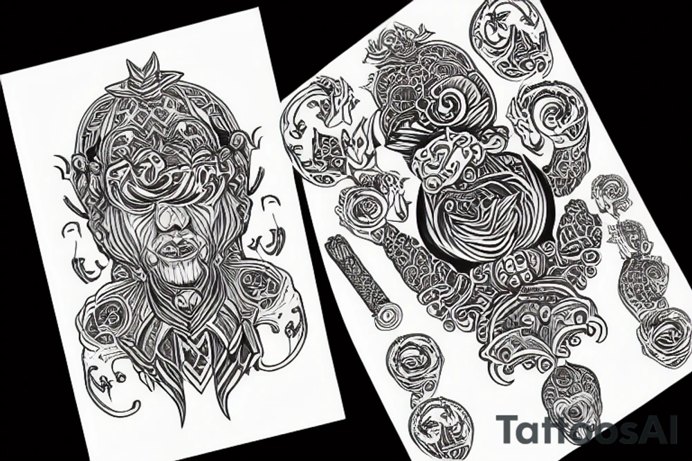 Ukrainian trizub tattoo idea