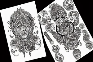 Ukrainian trizub tattoo idea