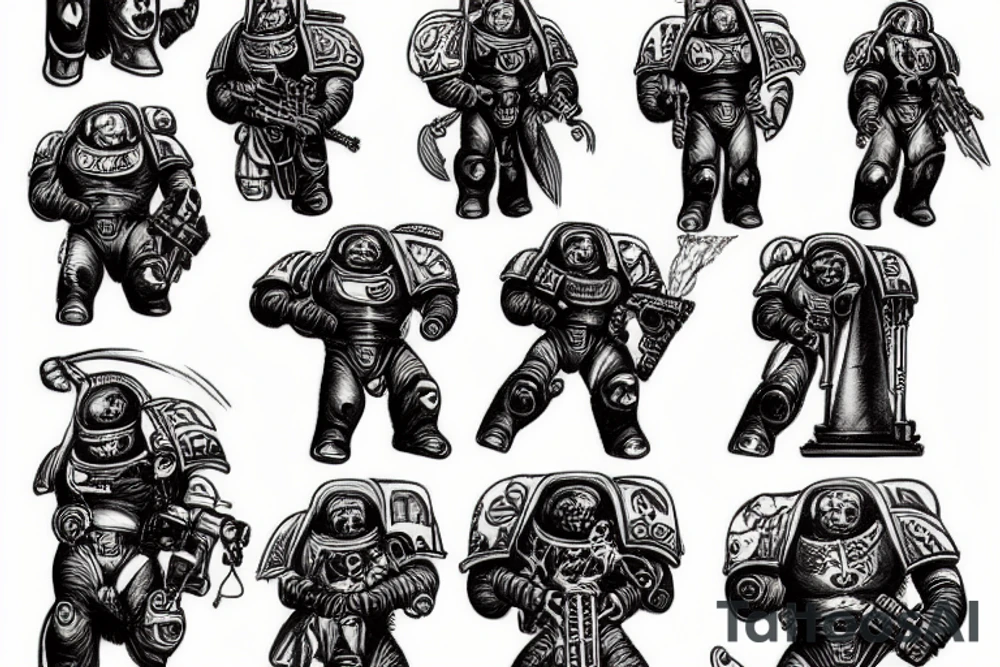 Space marine tattoo idea