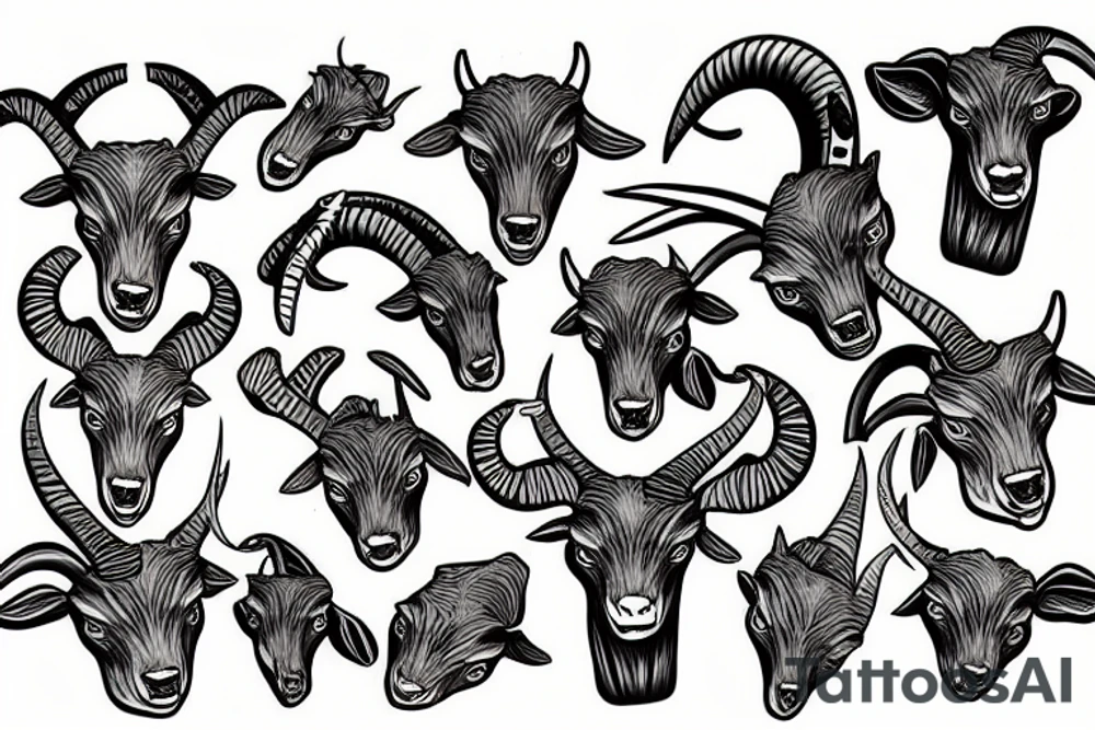 Dead goats tattoo idea